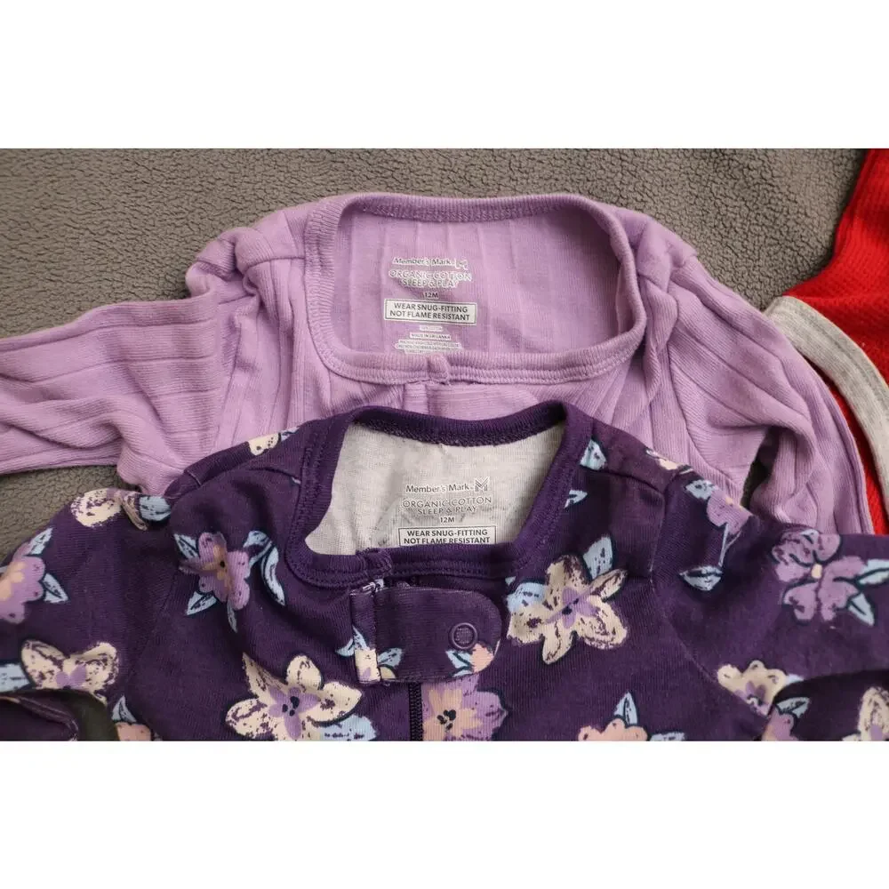 GIRLS 12 MONTHS CLOTHING LOT 17PC Bodysuit Pajama Sweater Disney Winnie the Pooh